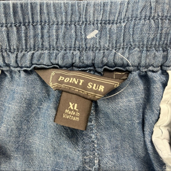 Point Sur J. Crew Drawstring Denim Shorts 100% Cotton size XL - Picture 7 of 12